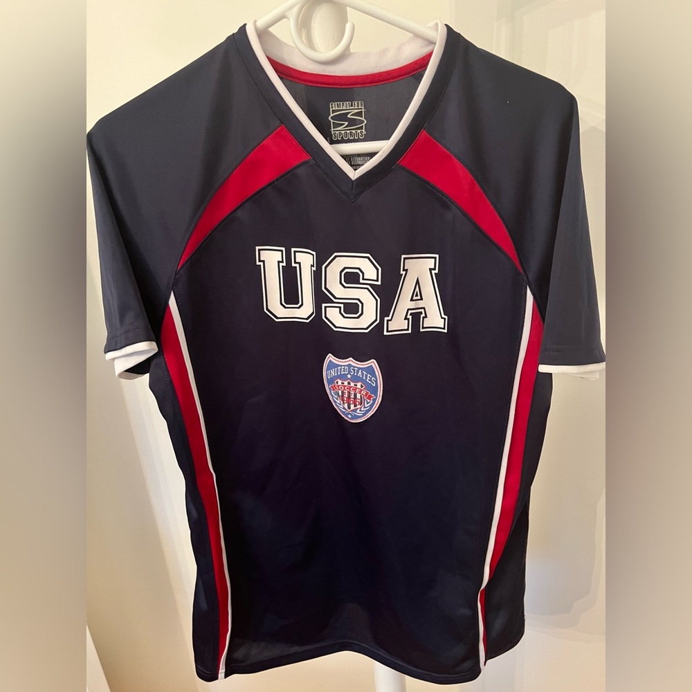 Soccer Jersey USA 18/20 XL Youth Simply For Sports Brand